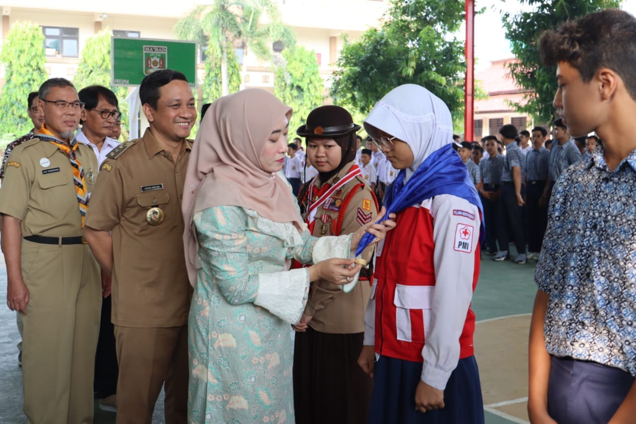 Walikota Lepas PMR Madya Kota Pekalongan Ikuti Jumbara Nasional IX Di Lampung